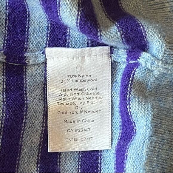 Talbots Lambswool Striped Sweater - Picture 3 of 6